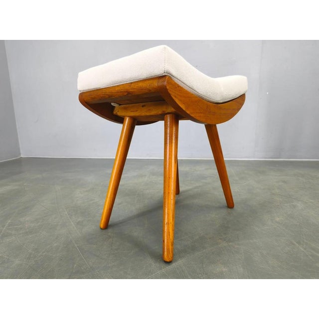 Mid-Century Maple Wood Stools, Former Czechoslovakia, 1960s, Set of 2 For Sale - Image 10 of 16