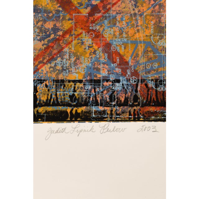 Judith Lipnik Perlow Column Series (Large Iv) 2003 Signed Serigraph on Paper For Sale - Image 4 of 6