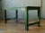 Large French Industrial Wooden Table With Green Paint For Sale - Image 4 of 9