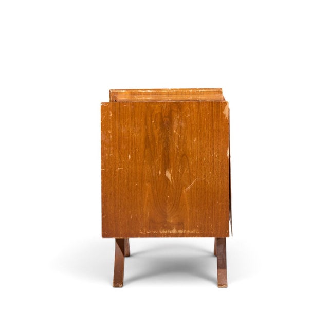 Mid 20th Century Vladimir Kagan Style Mid Century Sculptural Walnut Nightstands - Pair For Sale - Image 5 of 11