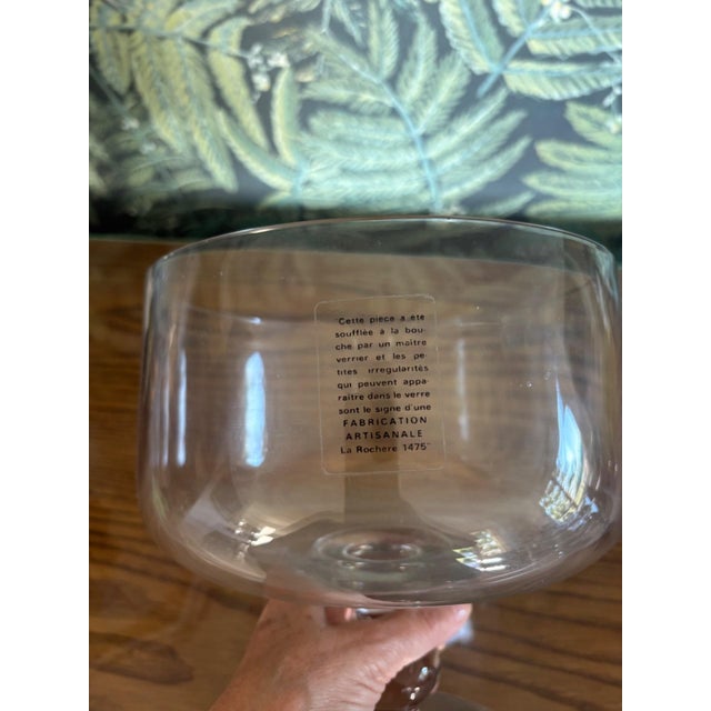 Mouth-Blown Glass Bowl from La Rochère, 1890s For Sale - Image 6 of 7