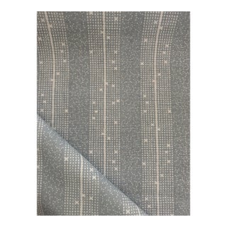 Schumacher Stella Stripe Blue Fabric 182112 Veere Grenney Collection 4 1/2 Yards For Sale