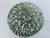 Mid 20th Century Mid-20th Century 20'' Tiffany-Style Leaded Green Slag Glass Lotus Leaf Lamp Shade For Sale - Image 5 of 18