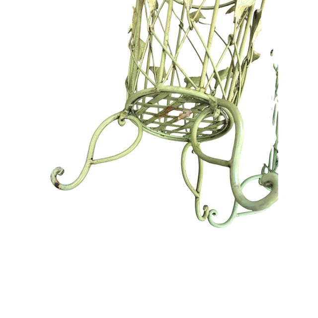 Metal 1960s Wrought Iron Umbrella Stands, Set of 2 For Sale - Image 7 of 8