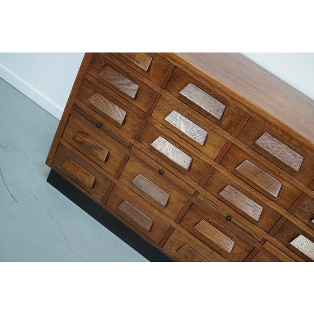 German Oak Apothecary Shop Cabinet, 1930s For Sale - Image 17 of 18