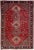 Textile 1960s Vintage Persian Shiraz Handmade Red Medallion Wool Rug For Sale - Image 7 of 7
