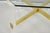Metal Vintage Mid Century Modern Lucite & Glass Brass Stretcher Occasional Side Table For Sale - Image 7 of 12