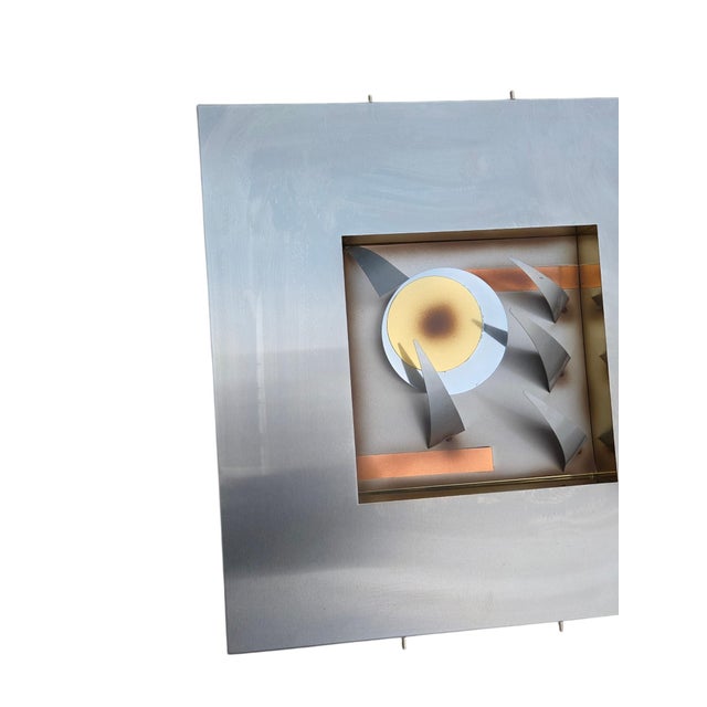 Set of 4 Curtis Jere 1997 Abstract Modern Metal Wall Sculptures Modernism For Sale - Image 10 of 17