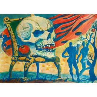 Acrylic Painting the Fall Daniil Litvinov For Sale