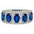 Bochic "Retro Vintage" Sapphire & Diamond 18K Gold & Eternity Cluster Ring For Sale - Image 15 of 18