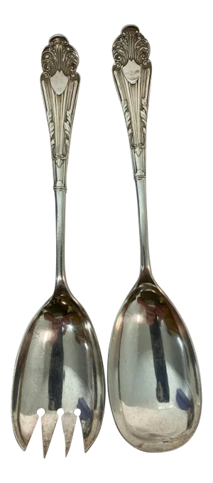 Antique Thomas Latham & Ernest Morton Silver Plate Serving Set Made in England