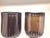 Late 20th Century Fabulous Pair of Jan Barboglio 29” Tall Iron and Amber Glass Hurricanes For Sale - Image 4 of 12