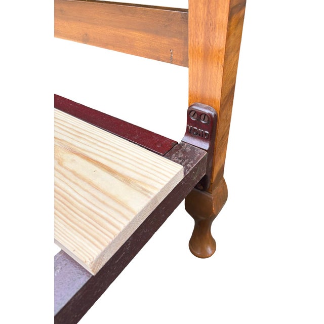 Wood Vintage Art Deco Double Bed, 1930s For Sale - Image 7 of 12