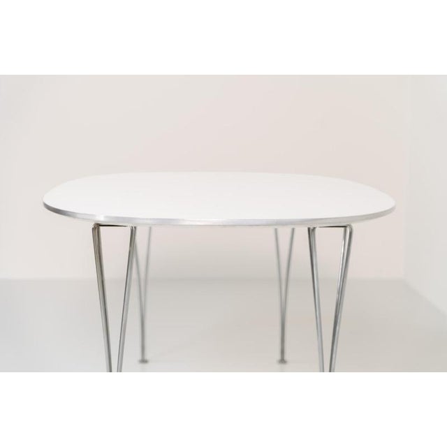 Superelipse dining table by Bruno Mathsson & Piet Hein for Fritz Hansen, Denmark, 1985 For Sale - Image 6 of 11