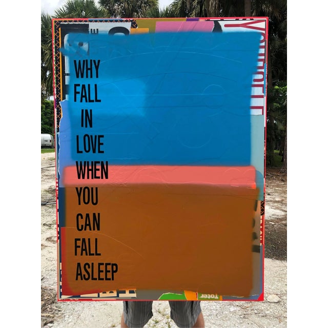 William Finlayson William Finlayson Jr., Mixed Media Painting Titled: Why Fall in Love, 2017 For Sale - Image 4 of 8