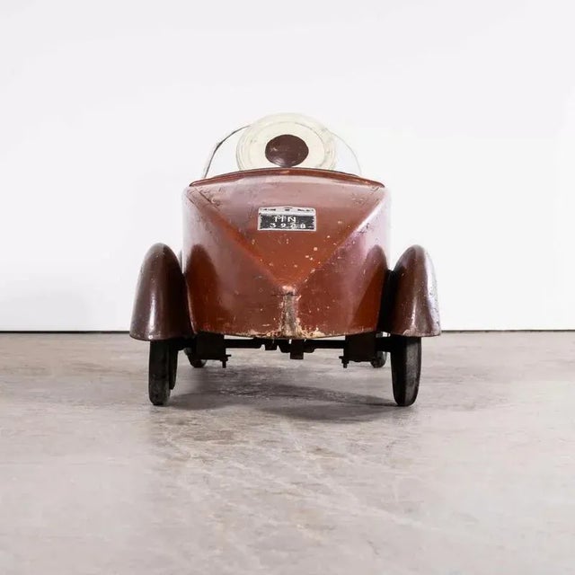 Vintage Italian Hand Built Pedal Car, 1940s For Sale - Image 17 of 18
