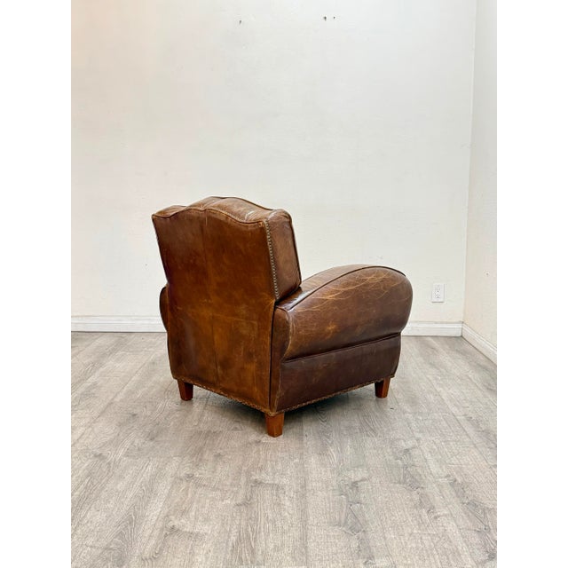 Pair of Recliner Leather Chairs For Sale In Los Angeles - Image 6 of 11