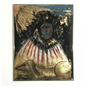 Native American Chief, 20th Century, Oil on Canvas