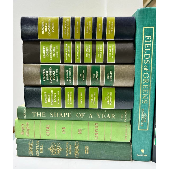 Green Decorative Books for Staging Library - Set of 22 For Sale - Image 4 of 9