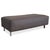 Gray Grata Ottoman in Grey Fabric For Sale - Image 8 of 8