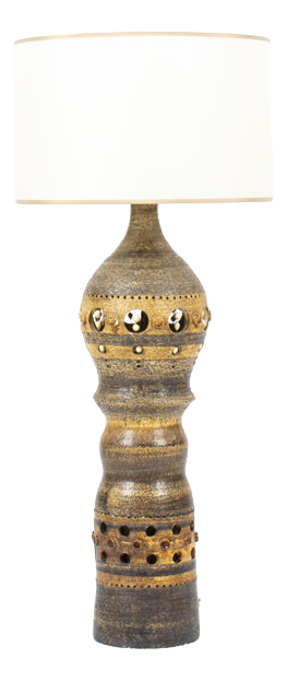 Large Ceramic Table Lamp by Georges Pelletier, France, 1960s