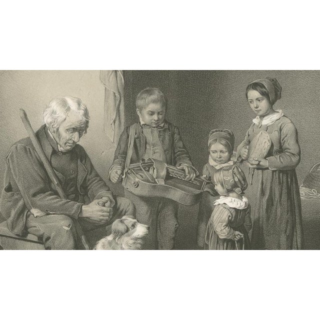 Mid 19th Century Pehr Wickenberg, Fransysk Interieur Genre Scene, Lithograph, 1850 For Sale - Image 5 of 11