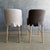 Kate Slip Covered Counter Stool -Ticking 100% Linen With Raw Brass Foot Rail For Sale - Image 11 of 11
