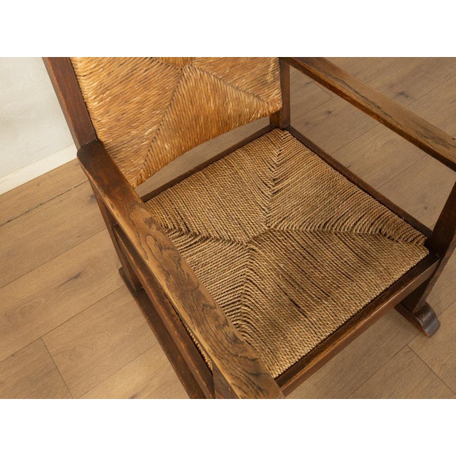 Vintage Brutalist Wooden Armchair For Sale - Image 6 of 8