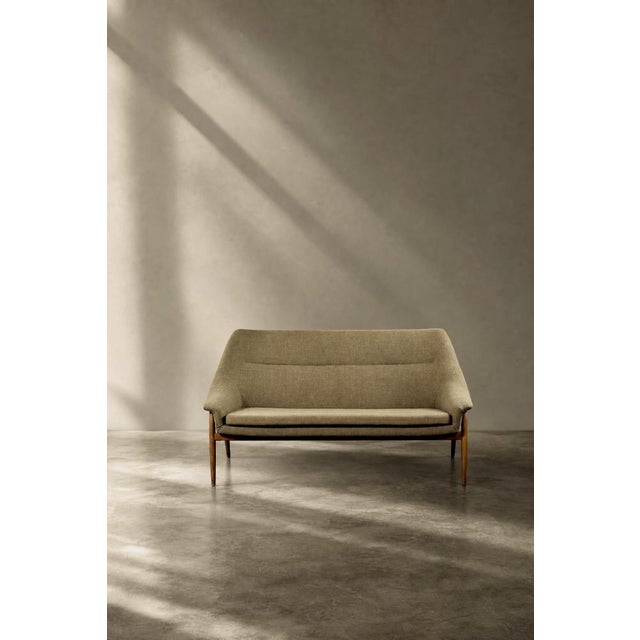 Mid-Century Modern Scandinavian Two-Seater Grace Sofa in Brown Fabric from Ikea, 1961 For Sale - Image 14 of 18