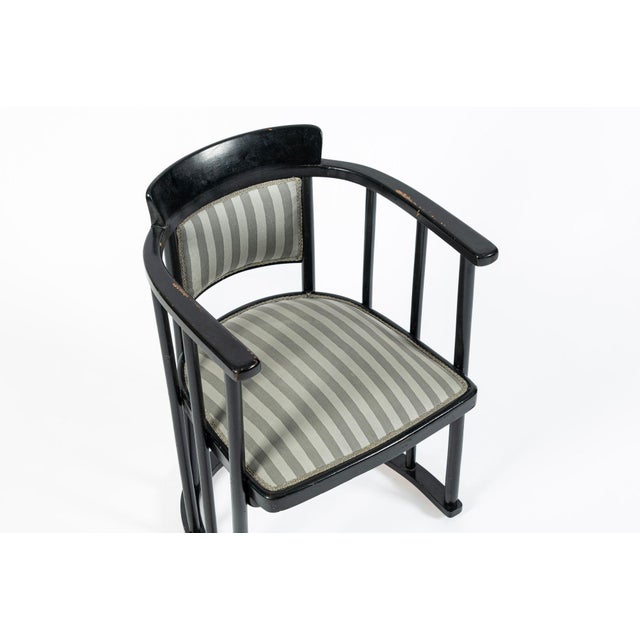 Vienna Secession Three Piece Bentwood Salon Set in the Style of Josef Hoffmann for J&j Kohn, Austria, Circa 1905 For Sale - Image 16 of 18