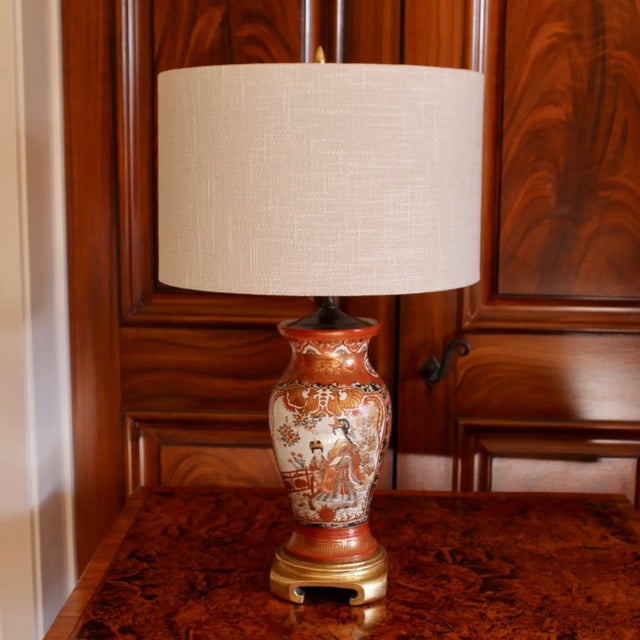 Late 19th Century Pair of Antique Japanese Kutani Porcelain Vases Adapted Into Lamps For Sale - Image 5 of 18