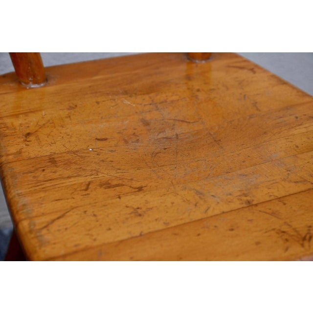 Scandinavian Style Bistro Chairs in Beech Wood from Bombenstabil, 1950s, Set of 6 For Sale - Image 10 of 15
