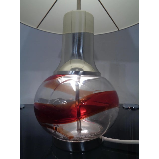 Italian Glass Floor Lamp, 1970s For Sale - Image 11 of 16