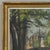 Dark Green Framed Oil on Canvas by Léon Mechelaere (1880-1964) 'Pont De L’Hydromel' For Sale - Image 8 of 16