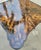 Vintage Minton Spidell Newly Hand-Painted Faux Tortoiseshell Scalloped Game Table For Sale In West Palm - Image 6 of 13