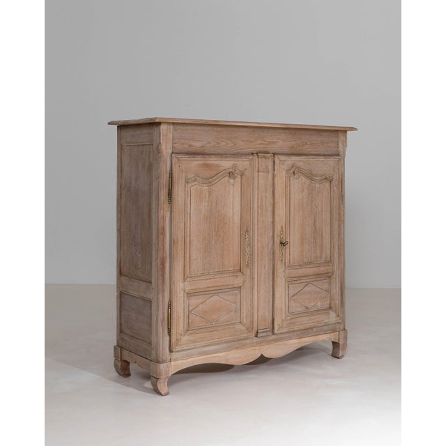1850s French Louis XV Style Oak Armoire For Sale - Image 11 of 18