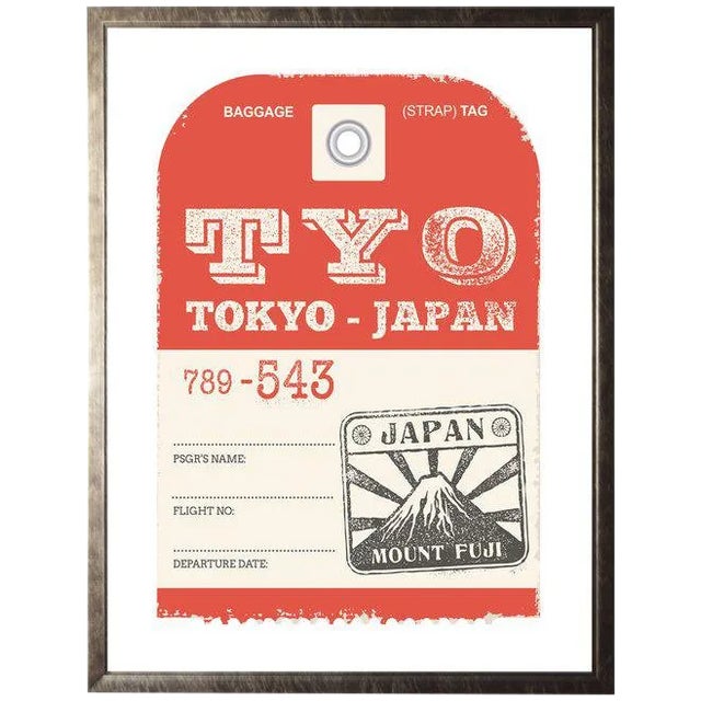 Tokyo Travel Ticket - 13.5" X 17.5" For Sale