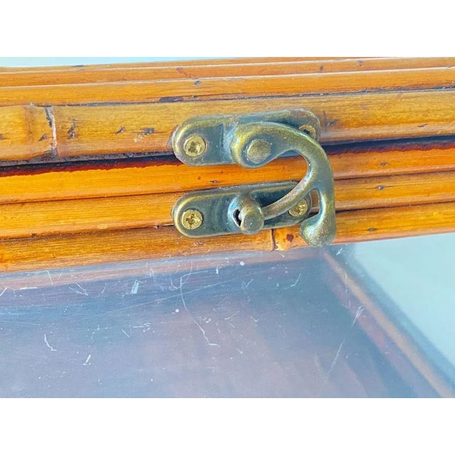 Brown Faux Bamboo Rectangular Tissue Box, France, 1940s For Sale - Image 3 of 9