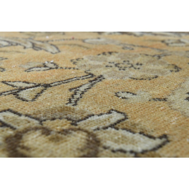 Orange 1970s Vintage Persian Handmade Wool Cotton Orange Area Rug For Sale - Image 8 of 11