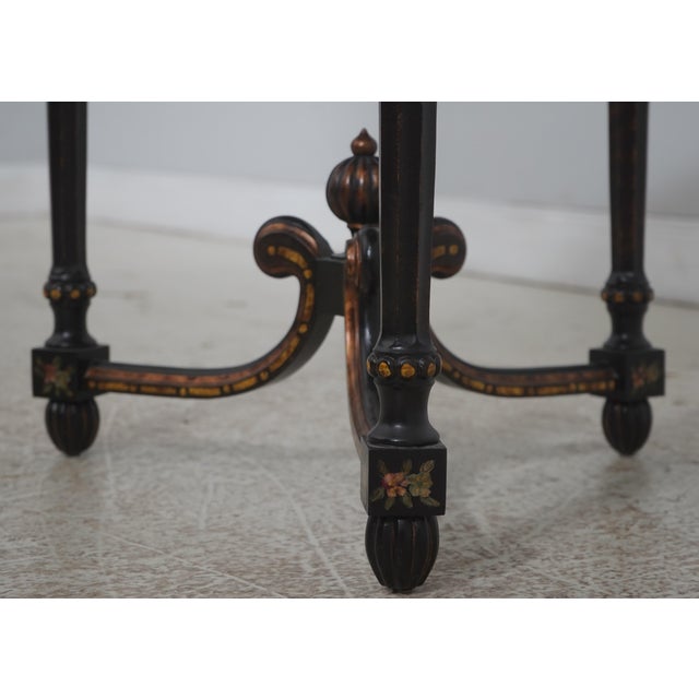 Maitland - Smith Maitland Smith Round Paint Decorated Chinoiserie Table For Sale - Image 4 of 16