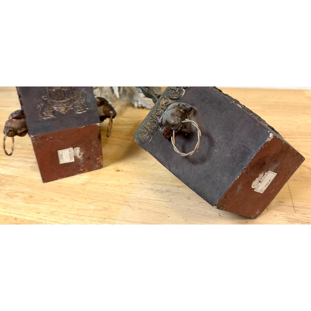 Pair Neoclassical Style Tole Palm Tree Topiaries, Attributed to Maitland-Smith For Sale - Image 13 of 13