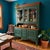 Rustic Vintage Green Kitchen Hutch For Sale - Image 3 of 13