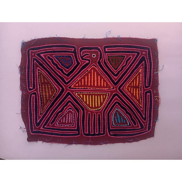 Mola Fabric by Cuna Indians from San Blas Island, Panama, 1970s For Sale - Image 3 of 3