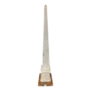 Large Scale Polished Rock Crystal Obelisk