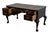 Hekman Furniture Solid Mahogany Traditional Chippendale Style 58" Writing Desk W. Tooled Leather Top For Sale In Kansas City - Image 6 of 12