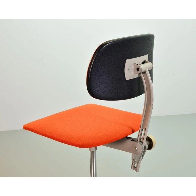 Red Industrial Dutch Desk Chair from Ahrend De Cirkel, 1950s For Sale - Image 8 of 16
