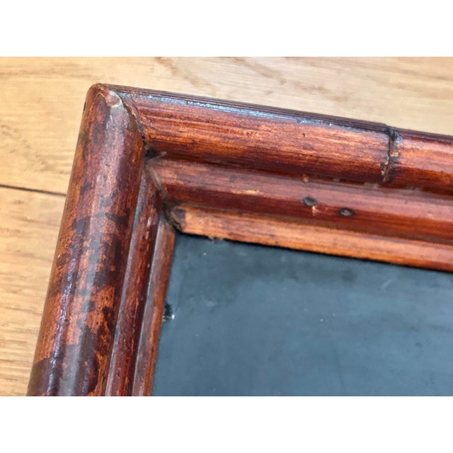 Vintage “Art De Chine” Bamboo and Black Lacquer Tray Attributed to Palecek For Sale - Image 10 of 12
