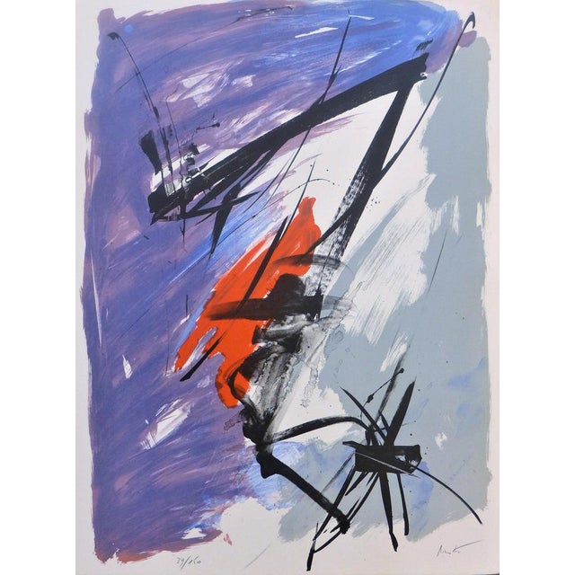 Jean Miotte, For the Twentieth Anniversary of Difference, 1999, Original Signed Lithograph For Sale - Image 3 of 3