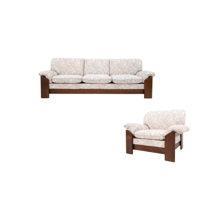 Sapporo 3-Seater Sofa and Armchair by Mario Marenco for Mobilgirgi, Italy, 1970s, Set of 2 For Sale - Image 18 of 18