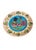 Italian Vintage Italian Hand-Painted Majolica Ceramic Wall Plate – Bird & Tulip Motif For Sale - Image 3 of 12